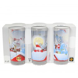 Класико-чаши-26cl-Дядо коледа и Рудолф, к-т 6бр.
