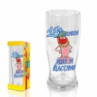 Чаша бира с кутия“18 + години“ 500ml(1x24)